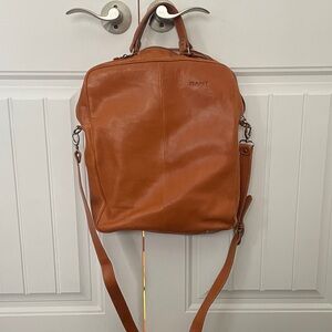 Gant Men's Brown Leather Backpack